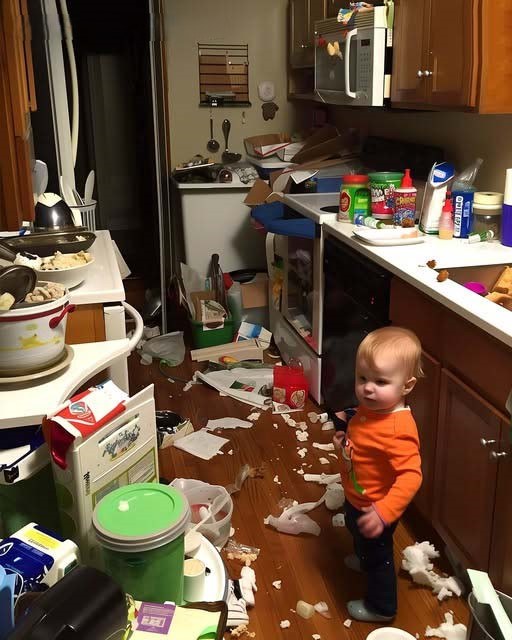 My husband and children were destroying our house when I returned from my trip, it was the last straw