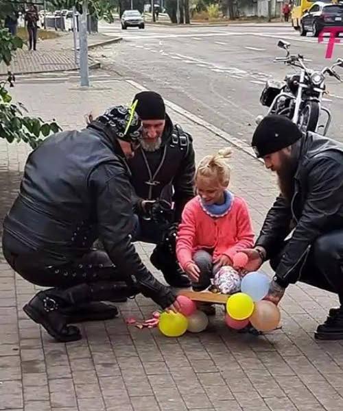 THESE BIKERS MADE MY DAUGHTER SMILE, BUT ONE OF THEM KNEW HER NAME WITHOUT ASKING