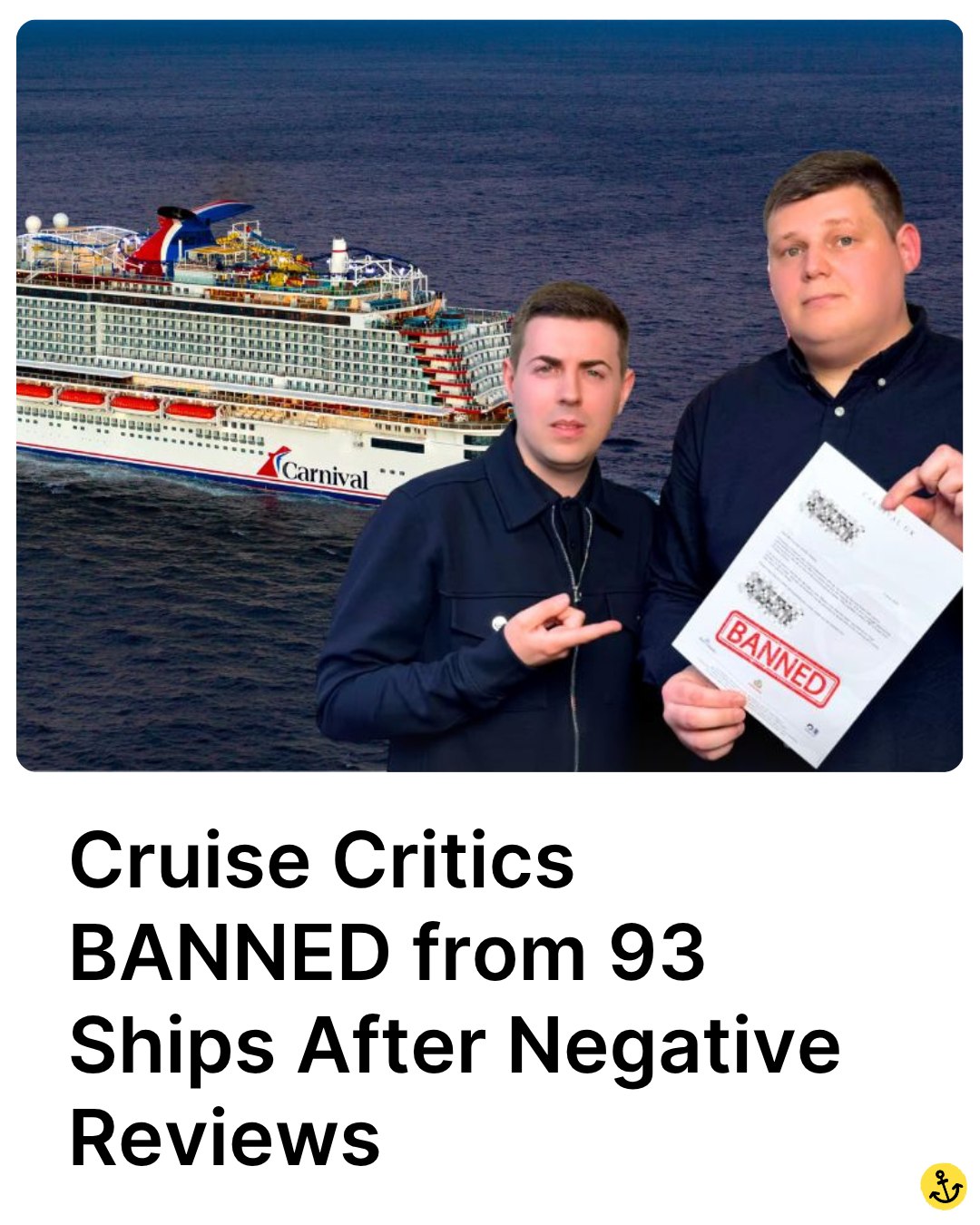 Cruise Critics BANNED from 93 Ships After Negative Reviews